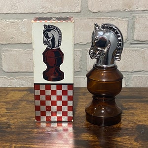 Vintage Avon Collectible Aftershave Bottle, Smart Move, 1970s Chess Piece