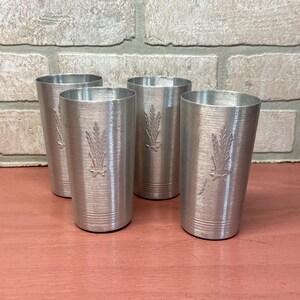 Vintage West Bend Aluminum Tumbler Set, Made in USA, Vintage Cup Set,  Collectible Aluminum Cup Set, Wisconsin