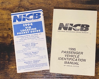 National Insurance Crime Bureau, 1994 and 1995 Vehicle Identification Manual