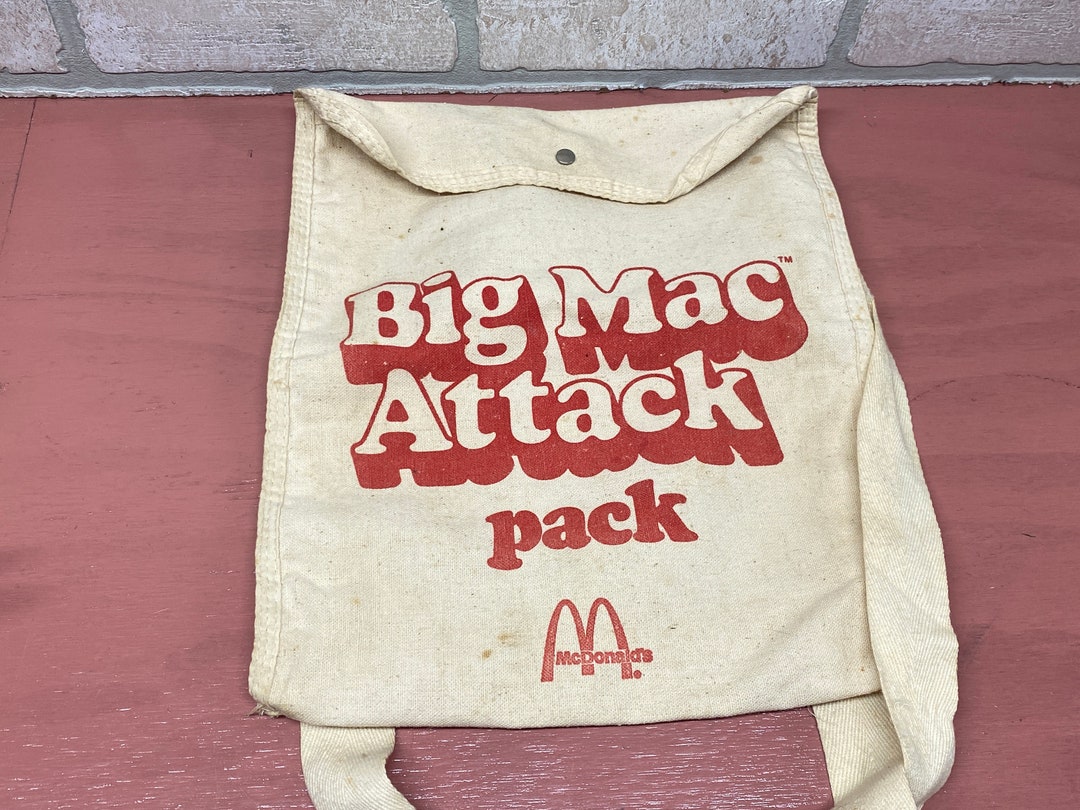 Vintage Big Mac Attack Pack Backpack, Vintage Mcdonalds Gear