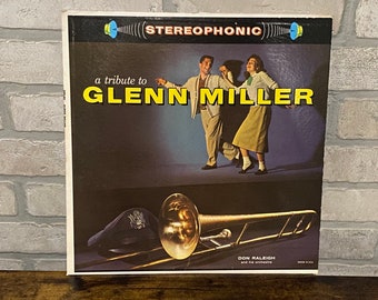 A Tribute to Glenn Miller, Don Raleigh and His Orchestra, Glen Miller Orchestra, Vintage Vinyl Record