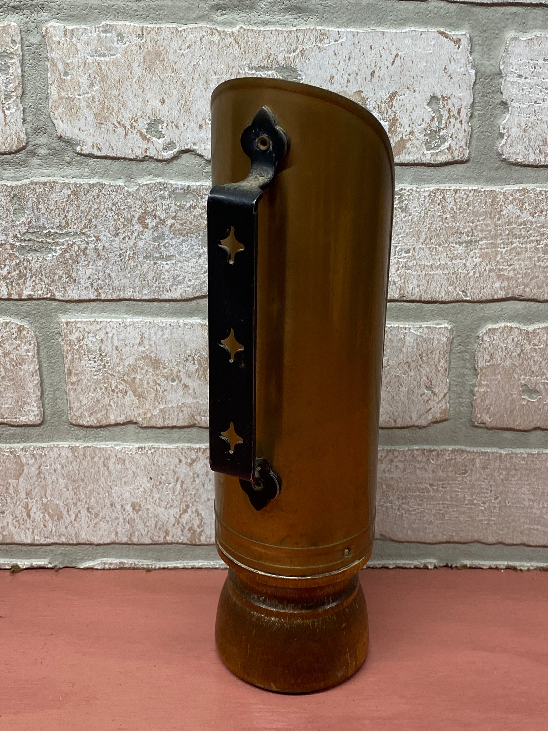 Vintage Copper Candle Holder, Hand Held Candle Holder, Vintage Home