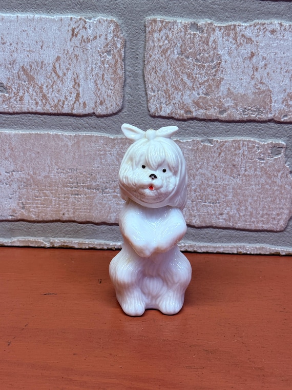 Vintage White Dog Avon Perfume Bottle, Topaze Cologne, Collectible Vintage Avon Bottle, Vintage Home Decor