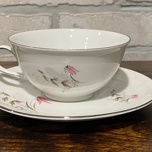 Vintage Tea Cup and Saucer Set, Royal Duchess Fine China, Bavaria Germany