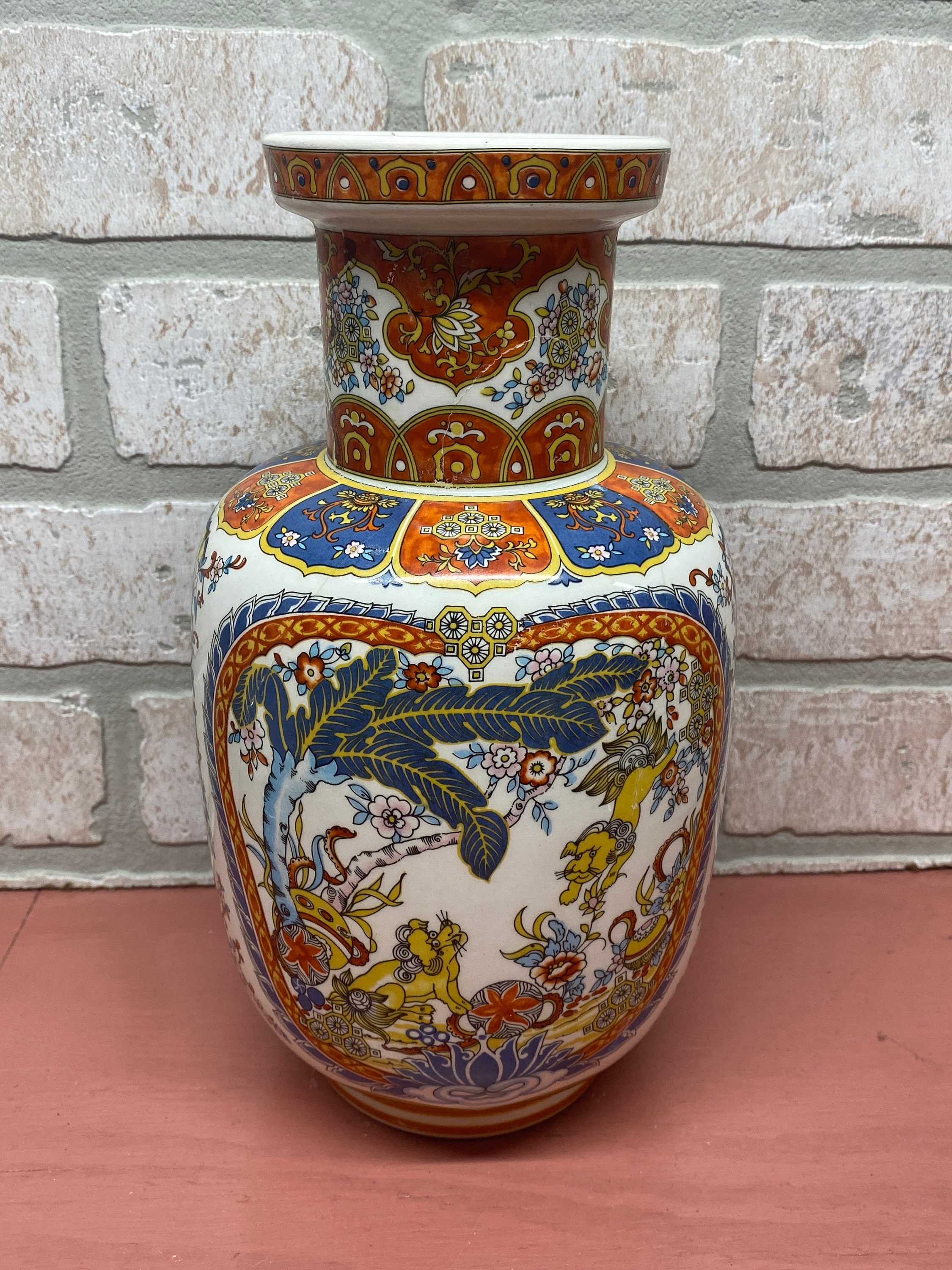 Vintage Ardalt Italian Vase, Chineserie, Made in Italy, Vintage