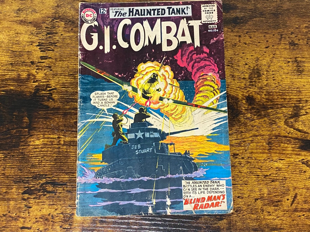GI Combat, the Haunted Tank, DC Comics, Vintage Graphic Novel, Blond