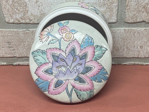 Vintage Trinket Dish, Oval Porcelain Dish, Jewelry Dish