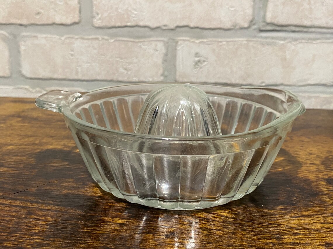 Vintage Glass Citrus Juicer, Glass Fruit Juicer, Fresh Orange Juice Etsy