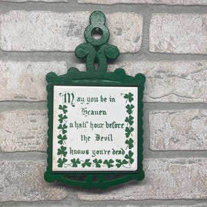Vintage Trivet, Collectible, Kitchen Gadget, Home Decor, Kitchen Decor, Irish Decor
