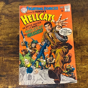 Our Fighting Forces Featuring Lt. Hunter’s Hellcats, Vintage DC Comics, Comic Book, Graphic Novel, April, Issue No. 112