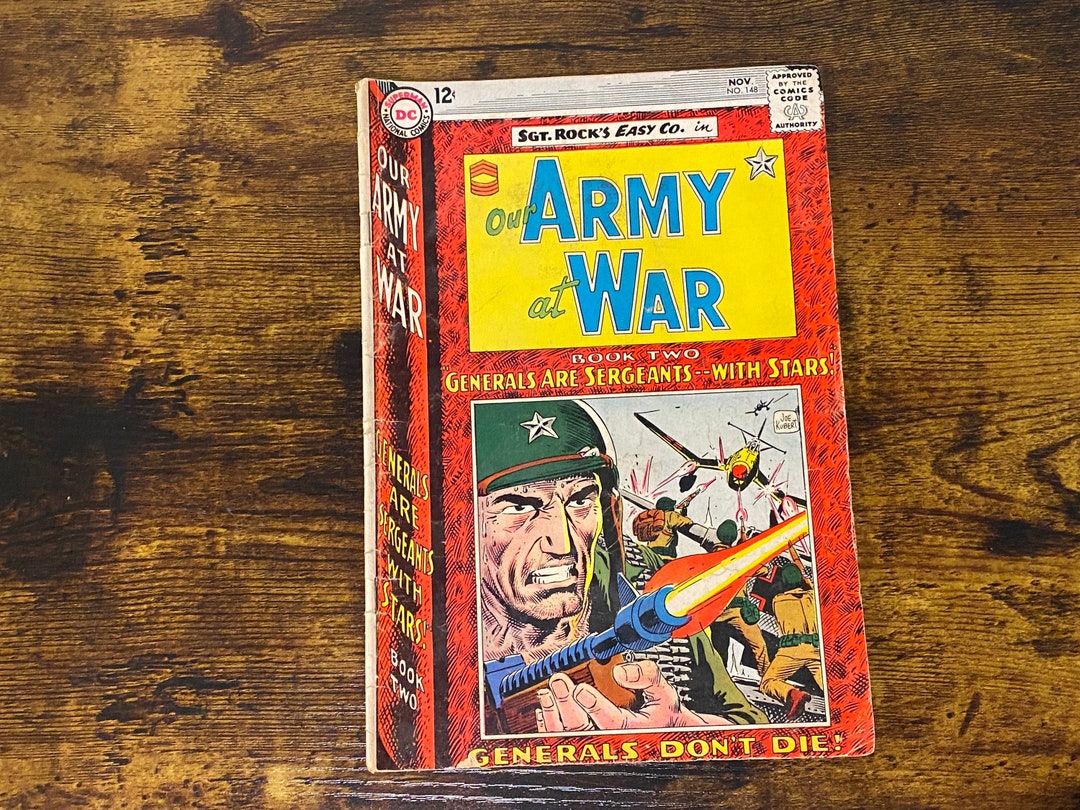 Sgt Rocks Easy Co Our Army At War Book Two Generals Are Etsy sgt-rocks-easy-co-our-army-at-war-book-two-generals-are-etsy