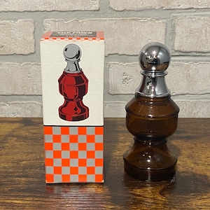Vintage Avon Collectible Aftershave Bottle, 1970s Chess Piece, The Pawn