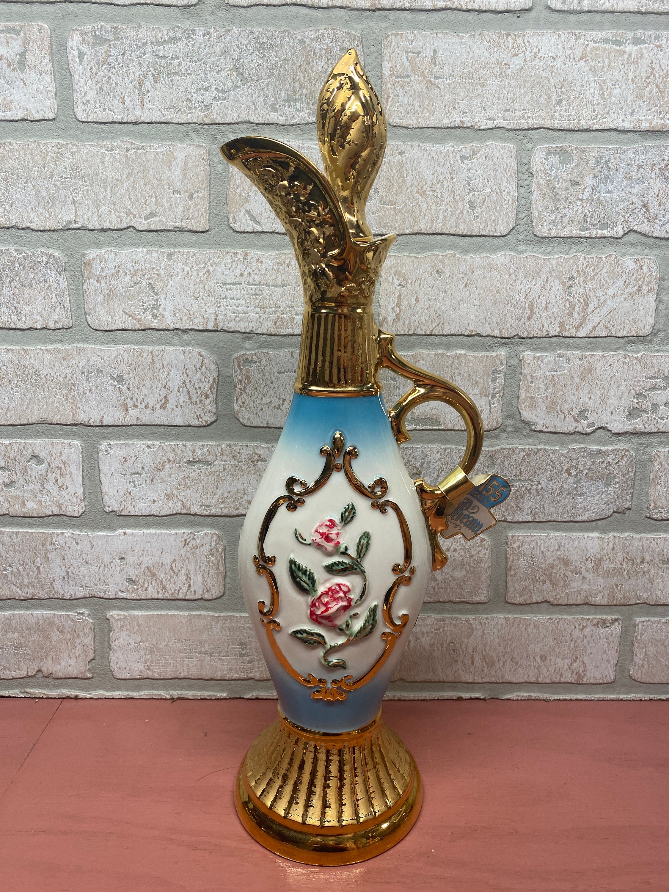 EMPTY Vintage 1963 Jim Beam Collectible Glass Decanter, 155 Months