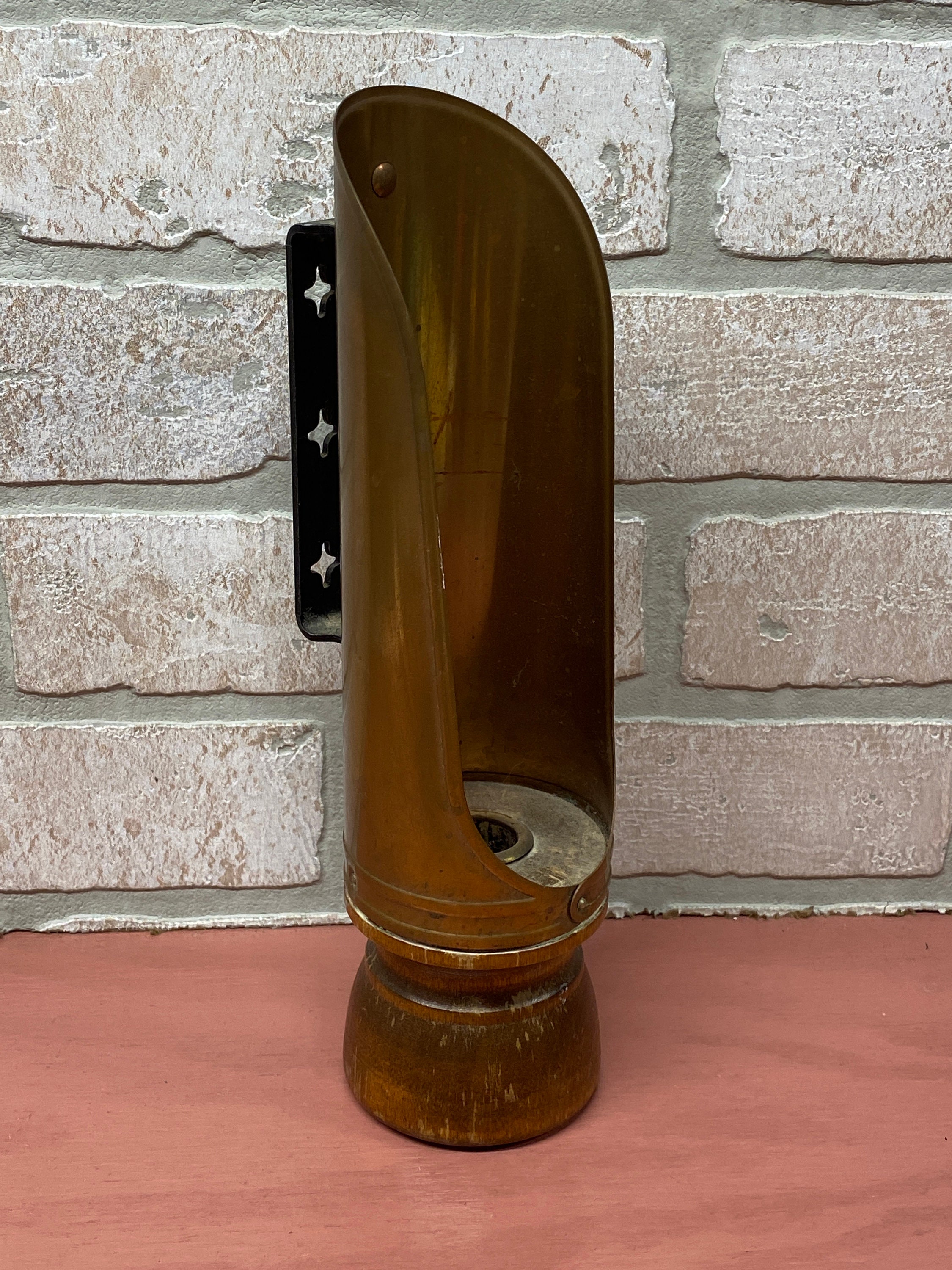 Vintage Copper Candle Holder, Hand Held Candle Holder, Vintage Home