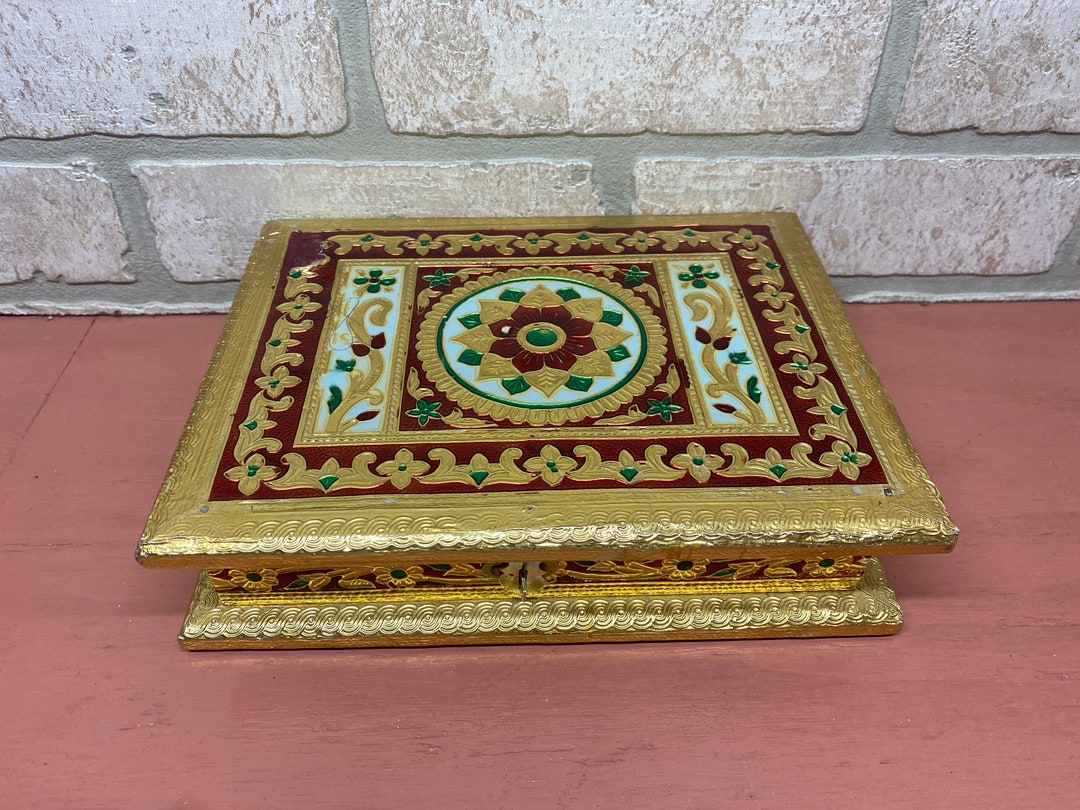 Jewelry Box, Shiny Gold Colored Storage Box, Home Decor - Etsy