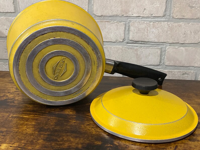 Vintage Yellow West Bend Pot Vintage Cooking Supplies Yellow Etsy