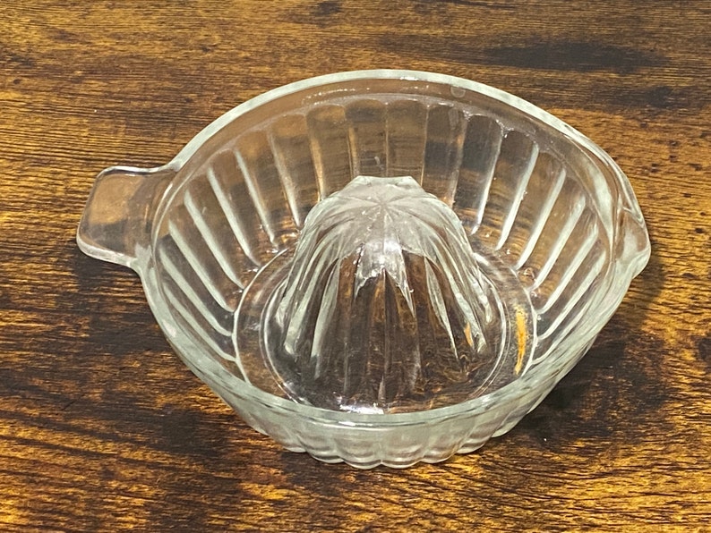Vintage Glass Citrus Juicer, Glass Fruit Juicer, Fresh Orange Juice Etsy