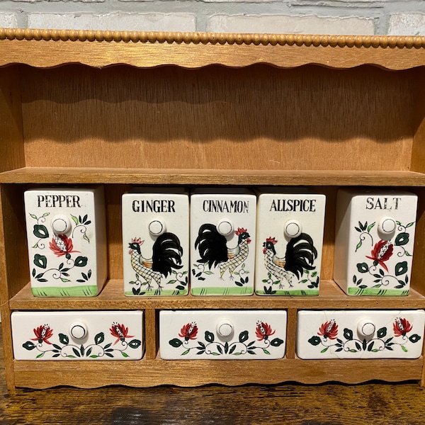 Vintage Spice Rack Etsy