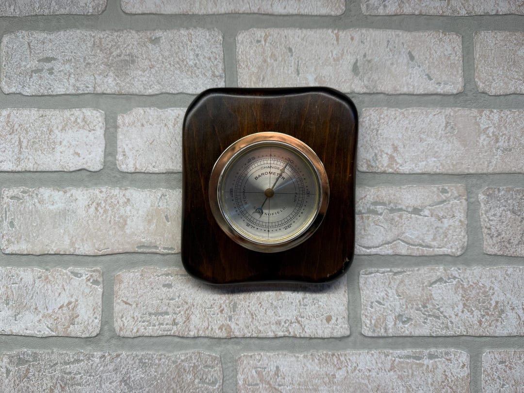 Vintage Springfield Barometer, Collectible, Wall Decor, MCM, Mid ...
