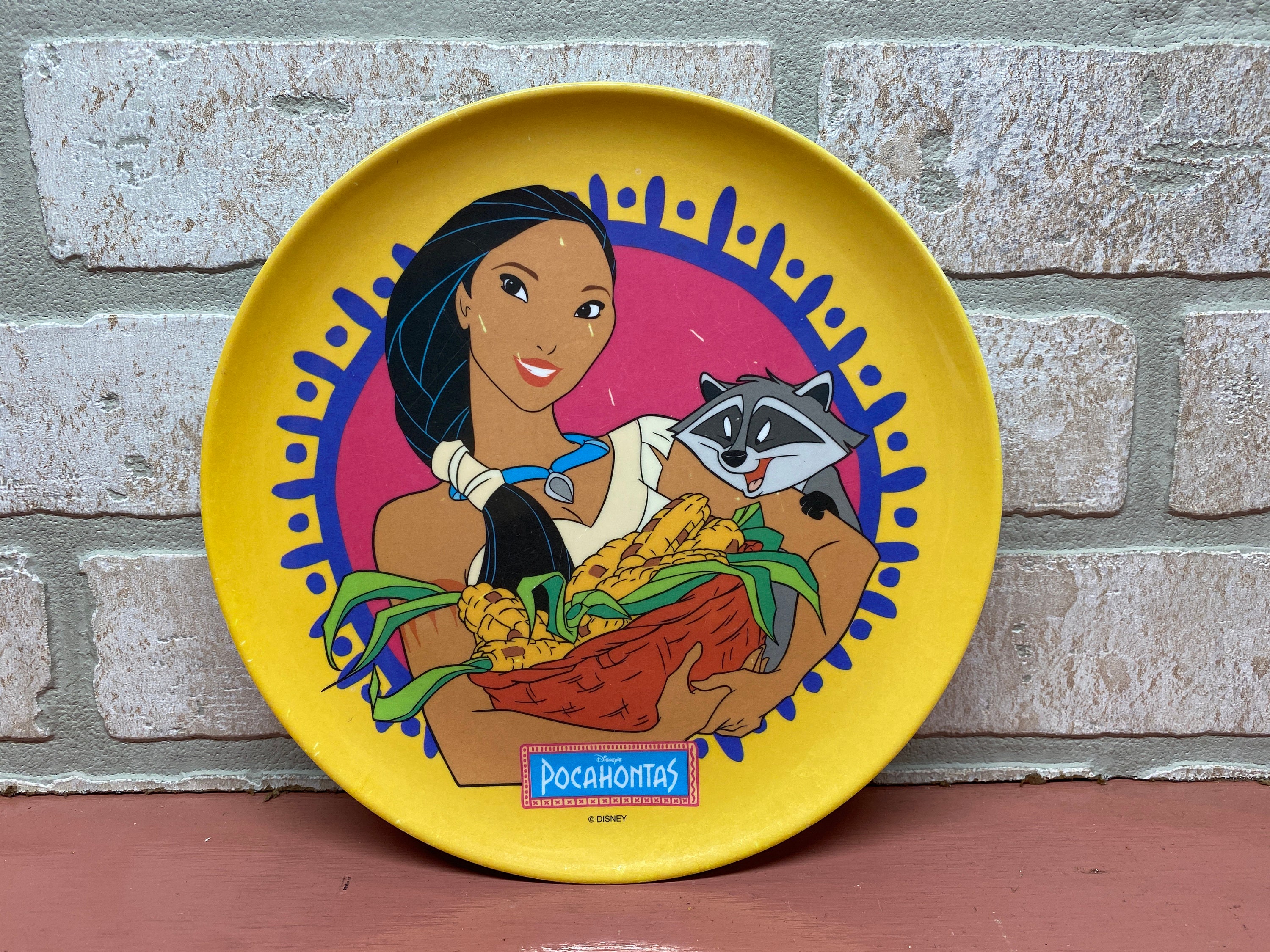 Vintage Disney Pocahontas Collectible Zak Designs Inc, Kids Plate