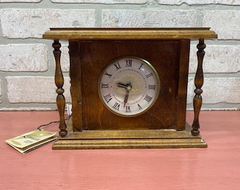 Vintage Lanshire Self Starting Clock Lamp - Etsy