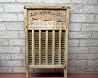 Vintage National Washboard | Number 801 | Brass King Washboard