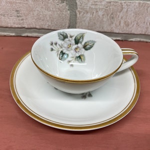 Vintage Tea Cup and Saucer Set, Noritake China, Japan, 5463