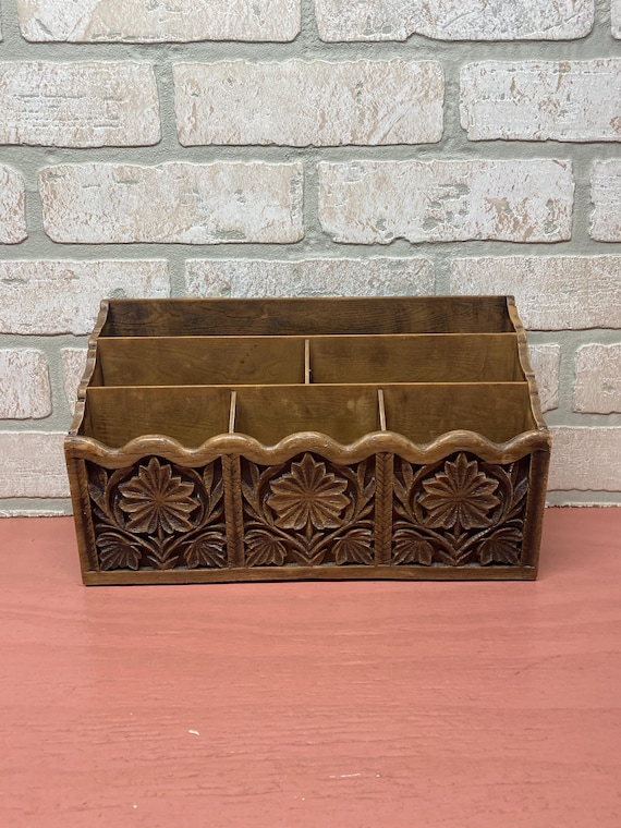 Vintage Lerner Mail Sorter, Office Supplies, Wood-looking Plastic