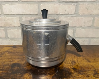 Vintage Percolater, Coffee Maker, Aluminum Coffee Maker