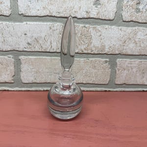 Vintage Glass, Perfume Bottle, Collectible Glass, Vintage Perfume Bottle, Rounded Bulb Bottle