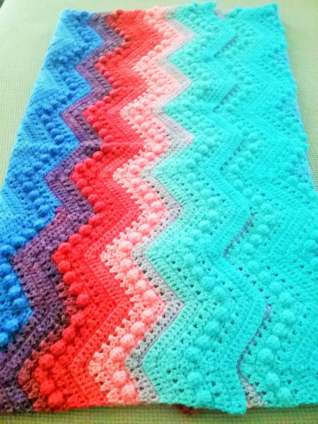 NEW Hugs & Kisses Stitch Handcrocheted Afghan Etsy