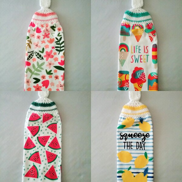 COLORFUL Designs Crochet Hanging Towels