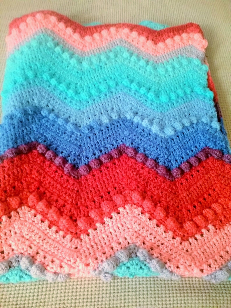 NEW Hugs & Kisses Stitch Handcrocheted Afghan Etsy