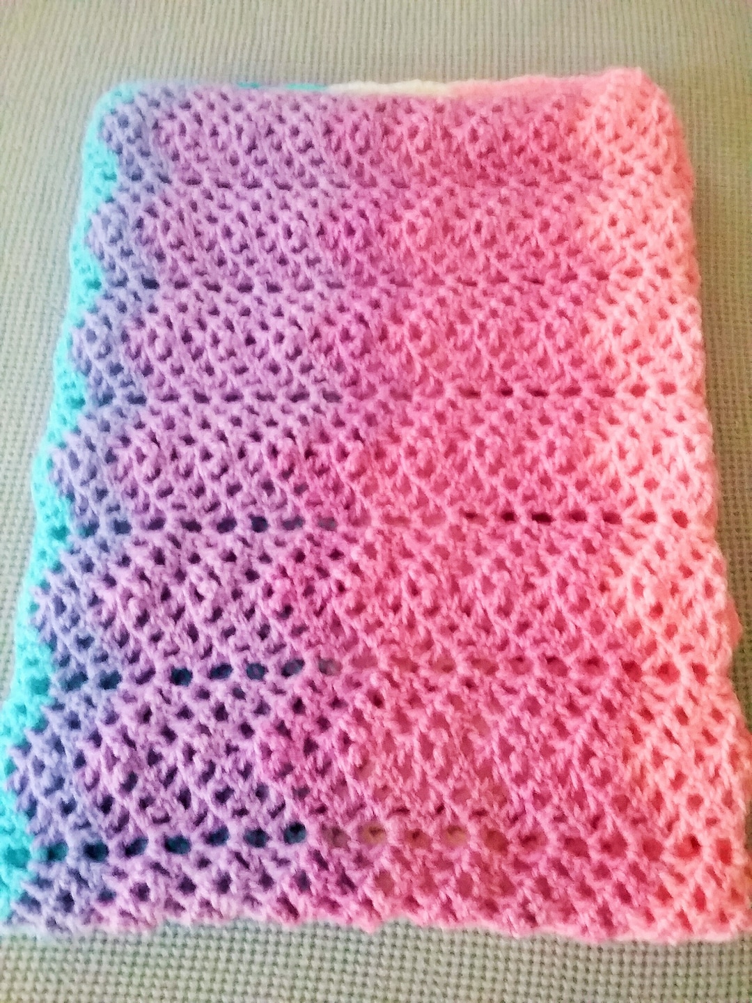Crocheted Soft Afghan, Lap Robe, Baby or Child Coverlet Etsy