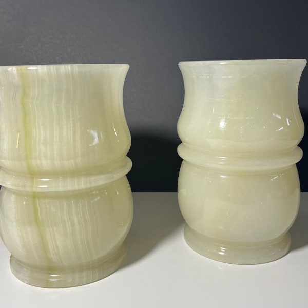 White Onyx Drinking Glass/Vase