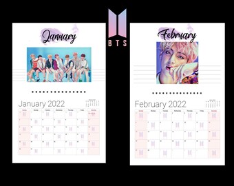 bt21 calendar etsy