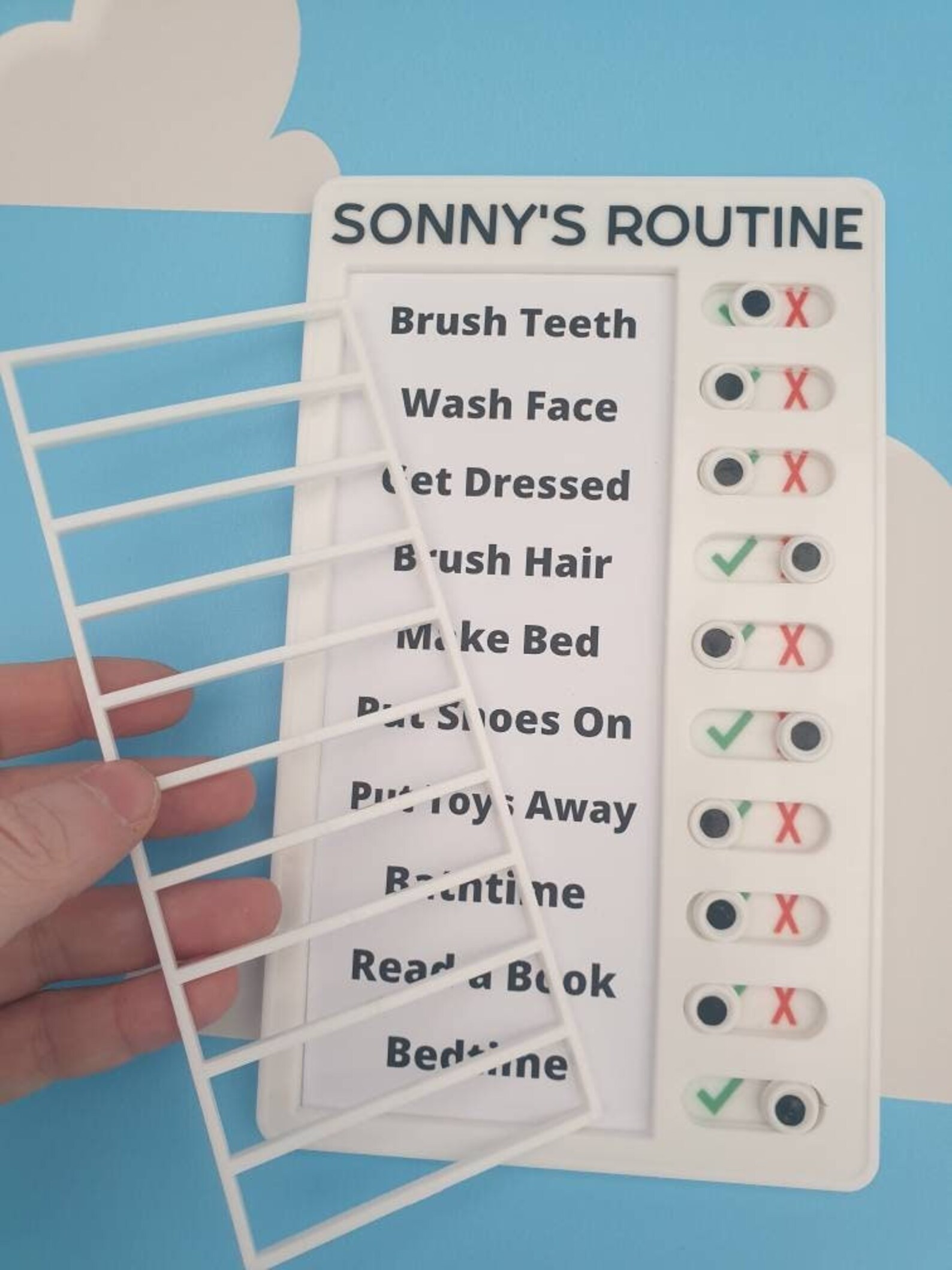 Personalised Routine Chart for Children With Pictures Chore - Etsy UK