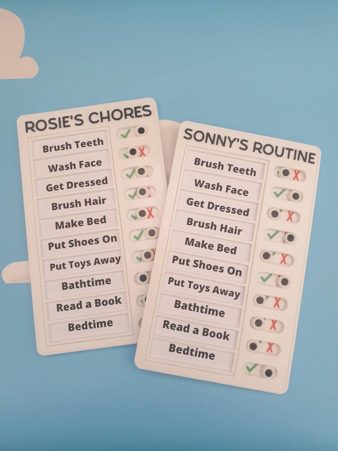 Personalised Routine Chart for Children With Pictures Chore - Etsy UK