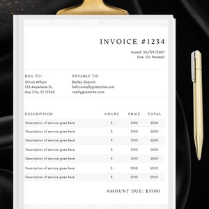 Printable Invoice Template. Editable Business Invoice, Order Form, Customer Receipt. Digital Download Invoice. PDF. Small Business Invoice.