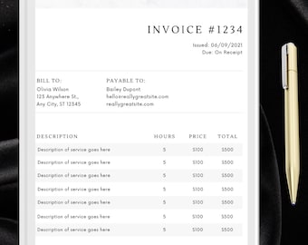 Editable Invoice Template: Small Business Order Form (PDF)