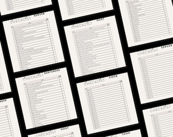 Checklist per l'apertura/chiusura del ristorante: attività FOH e BOH (PDF modificabile)