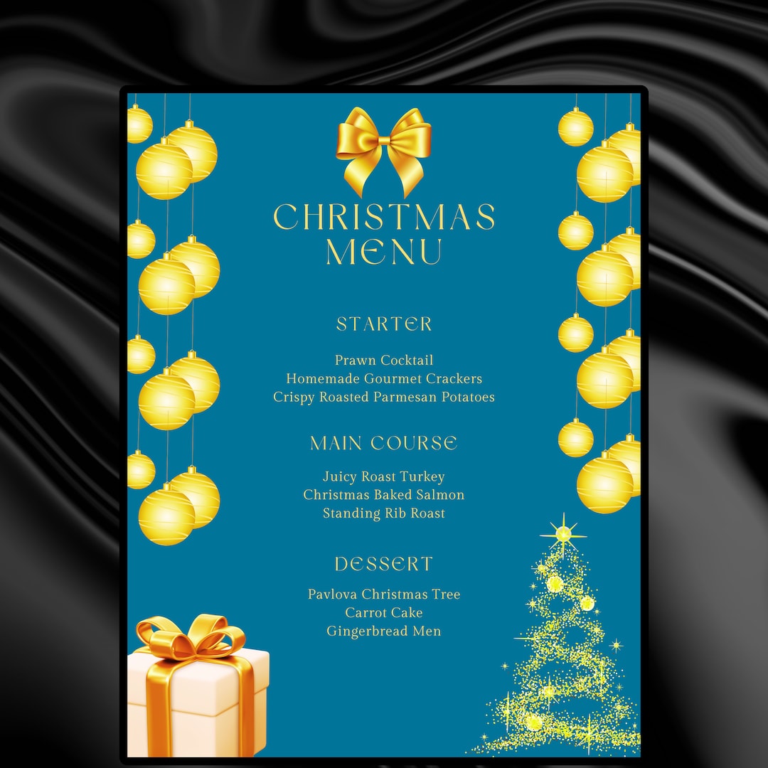 5 Best Images Of Christmas Dinner Menu Printable Free vrogue.co