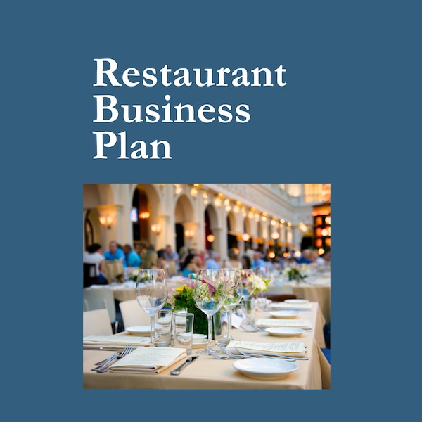 Restaurant Business Plan. Printable Business Planner. 15 Pages. Cafe. Bistro. Bakery. Coffee Shop. Ice Cream Shop. Pizzeria. Diner. Tavern.