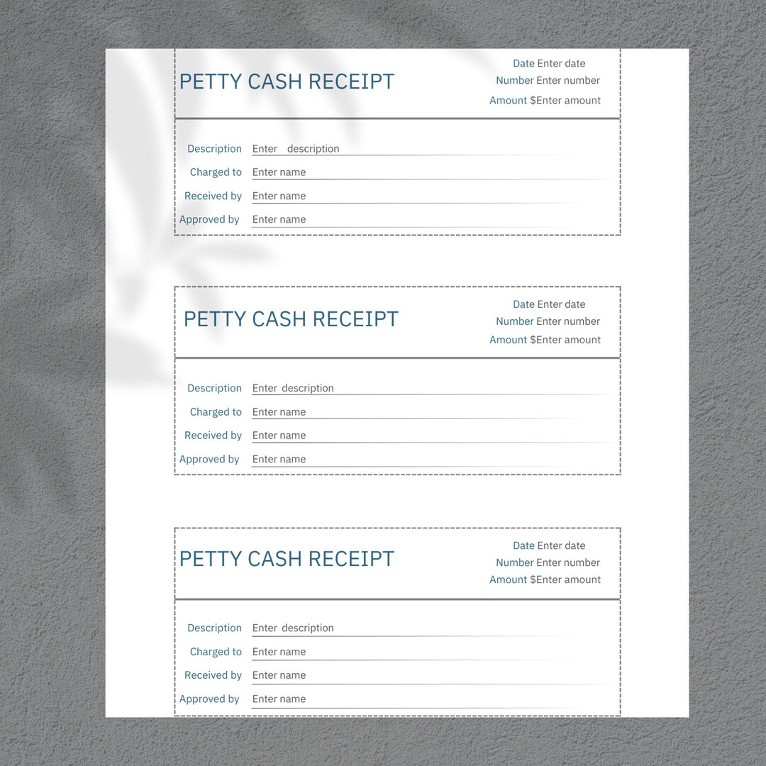 Petty Cash Receipt. Expense Tracking. Petty Cash Reporting. Budget ...