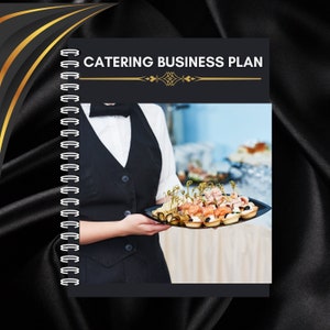Plano de negócios de restauração. Impressão instantânea editável. Planejador de estratégia de negócios para fornecedores de casamento, planejadores de eventos e catering de serviço completo.