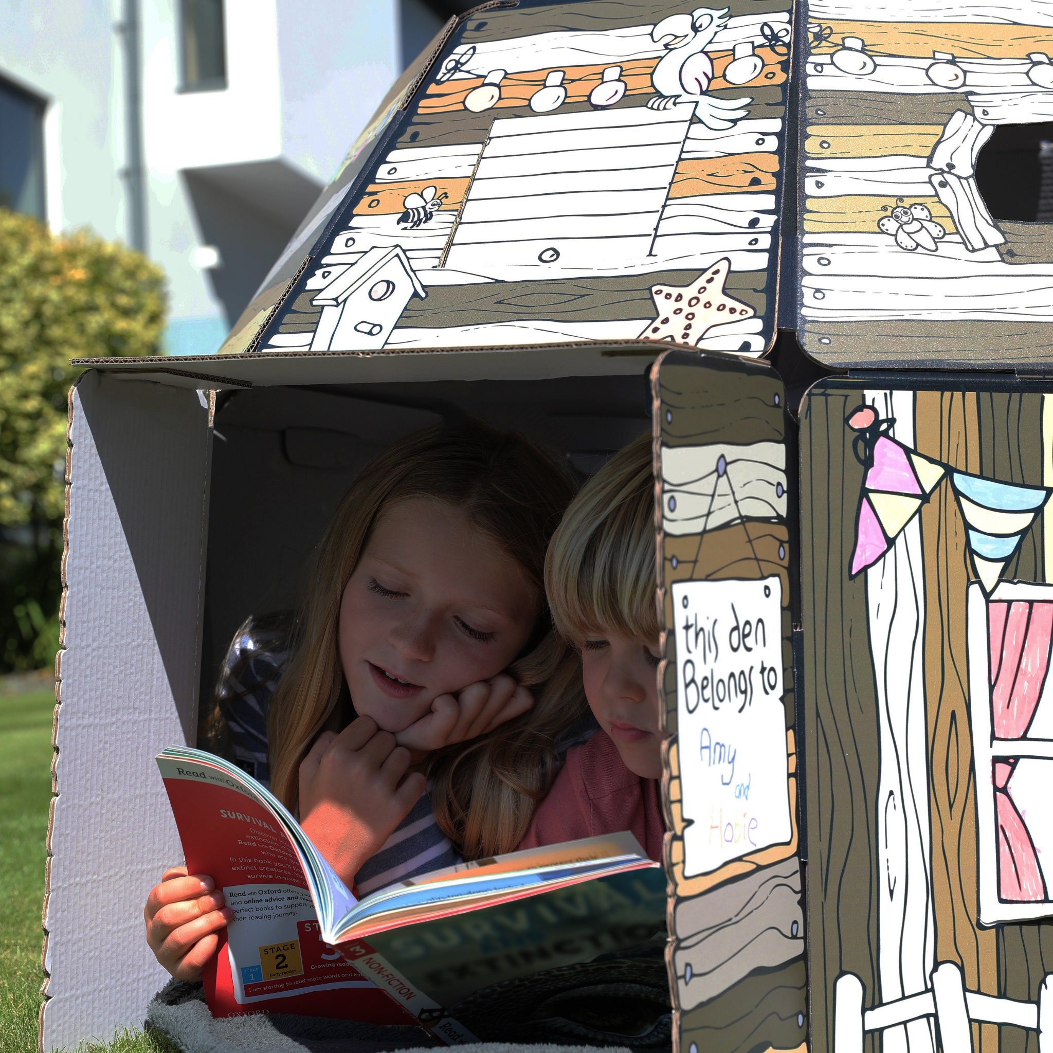 The Ultimate Den - Children's Cardboard Playhouse and Periscope - Etsy UK
