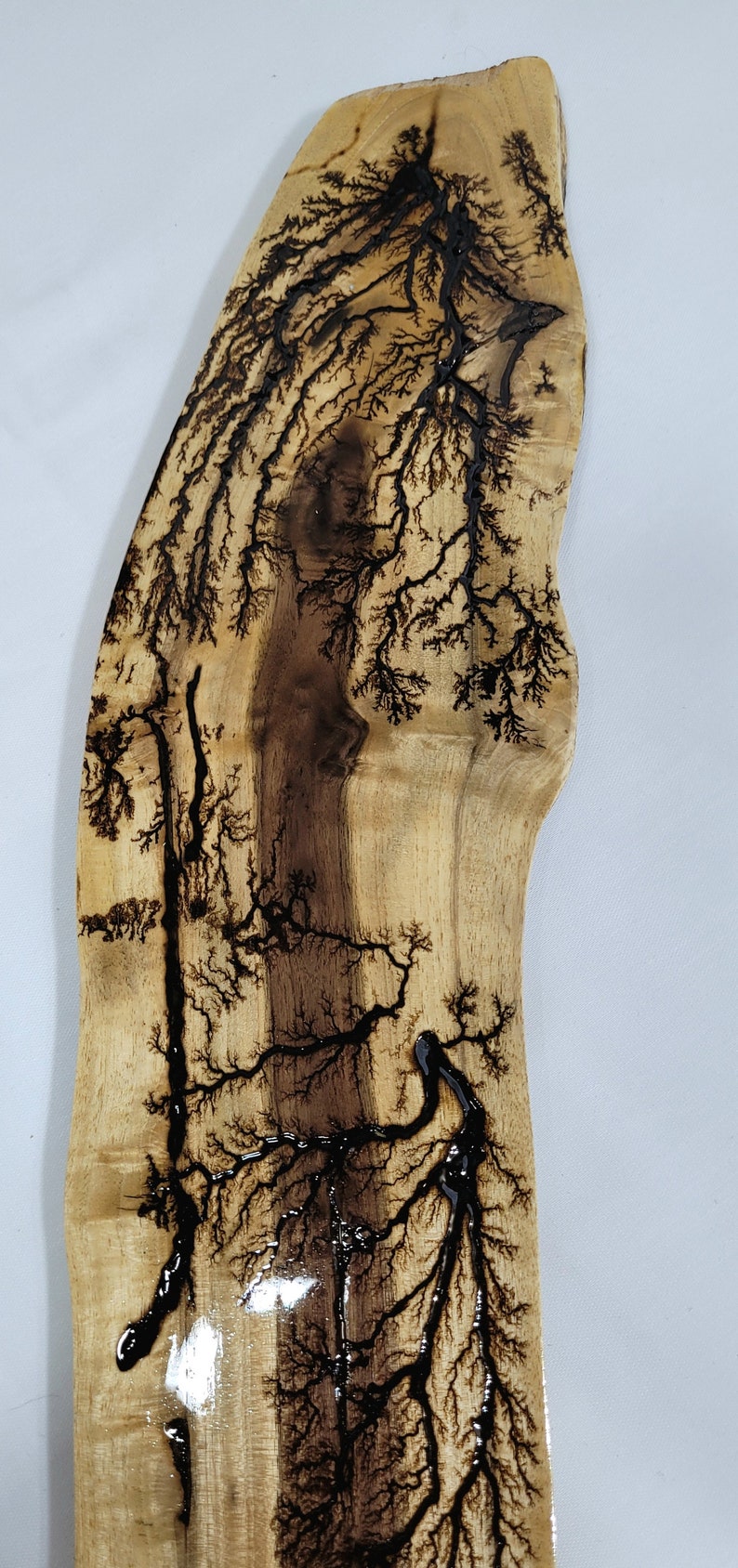Live Edge Fractal Burn Black Walnut Etsy