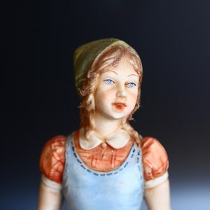 Vintage handgemalte Capodimonte Figur, Maggio Figur, Porzellanfigur
