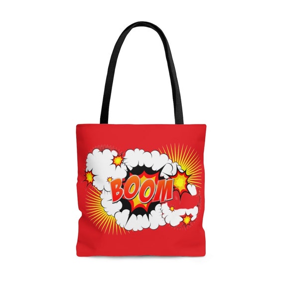 Boom Comic AOP Tote Bag Comic Book Lover Gift for Her Gift Etsy