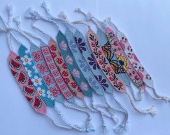 braccialetti dell'amicizia fatti a mano a tema estivo